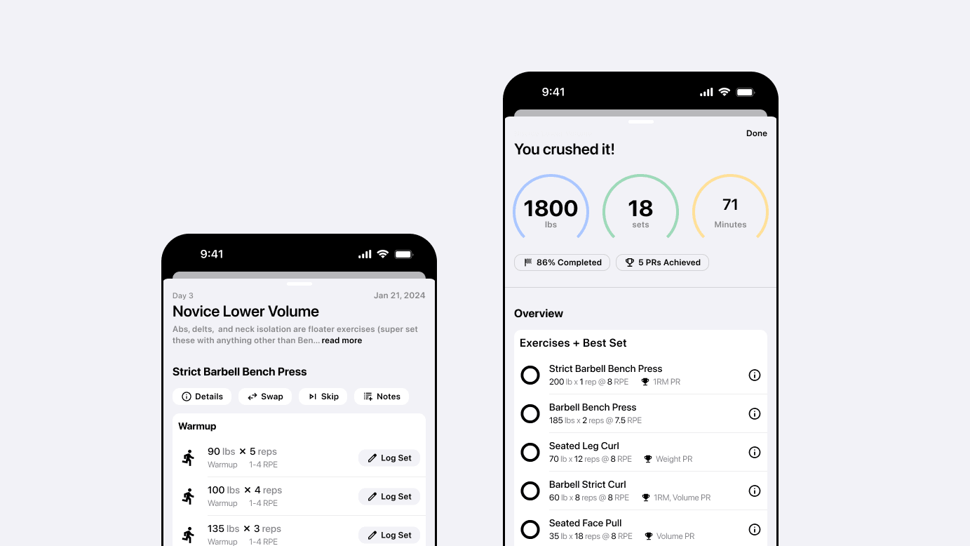 Mobile Workout Tracker